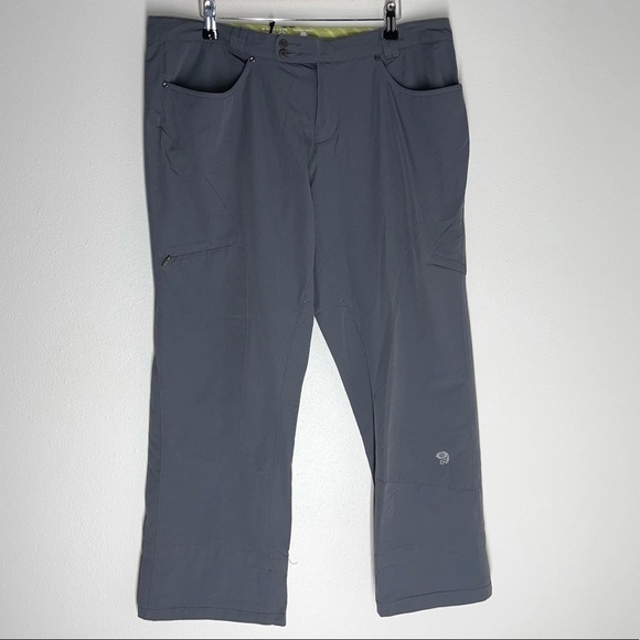 Mountain Hardwear Tech Nylon Pants Gray Boot Cut - Picture 1 of 11